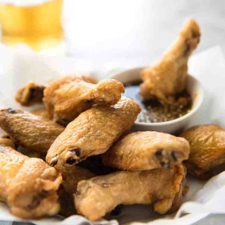 These oven baked wings are so crispy, you will think they've been deep fried! You will be shocked how easy these are to make! www.recipetineats.com