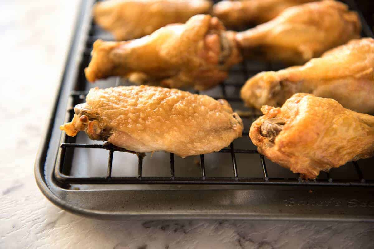 These oven baked wings are so crispy, you will think they've been deep fried! You will be shocked how easy these are to make! recipetineats.com