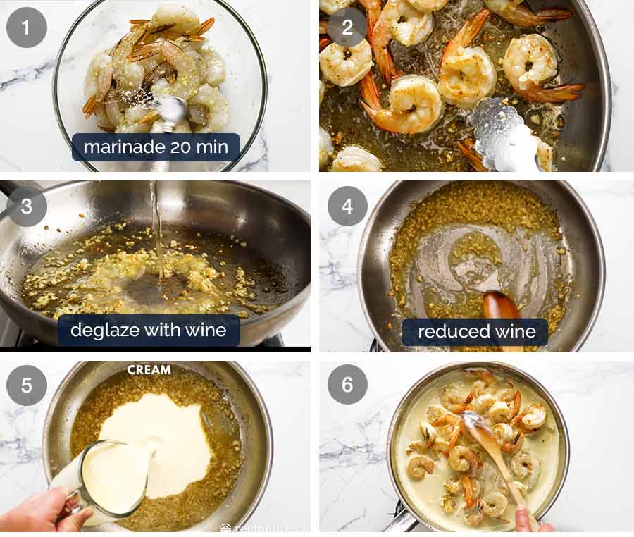 How to make Creamy Garlic Prawns (Shrimp)