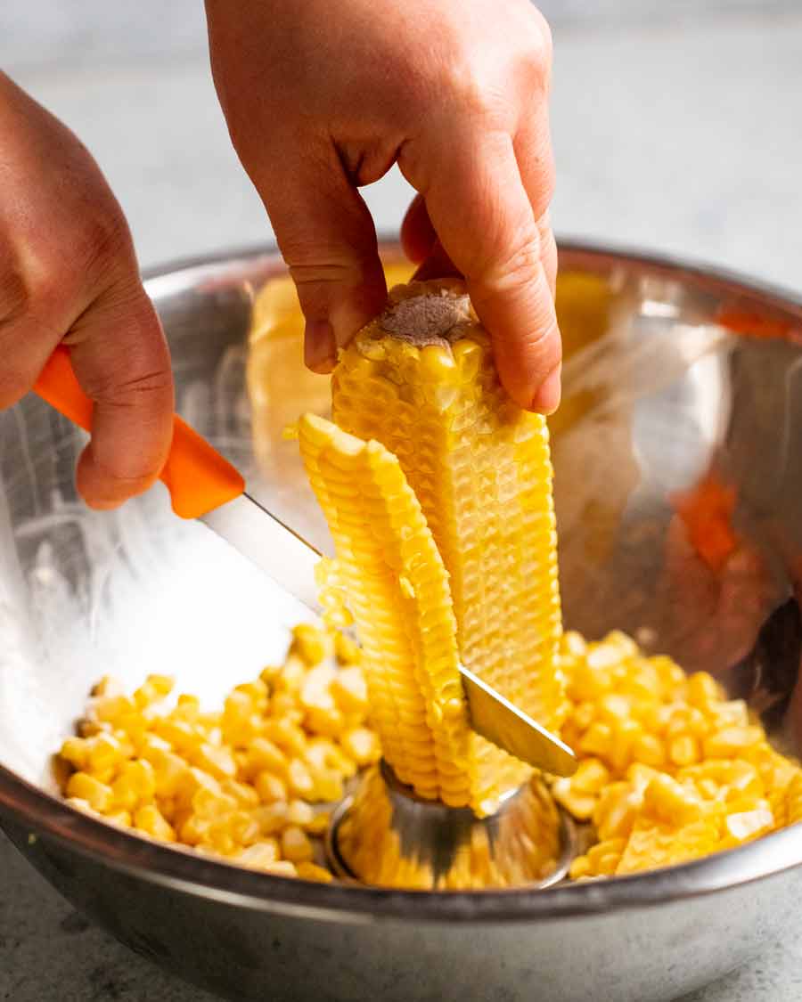 How to cut corn off the cob