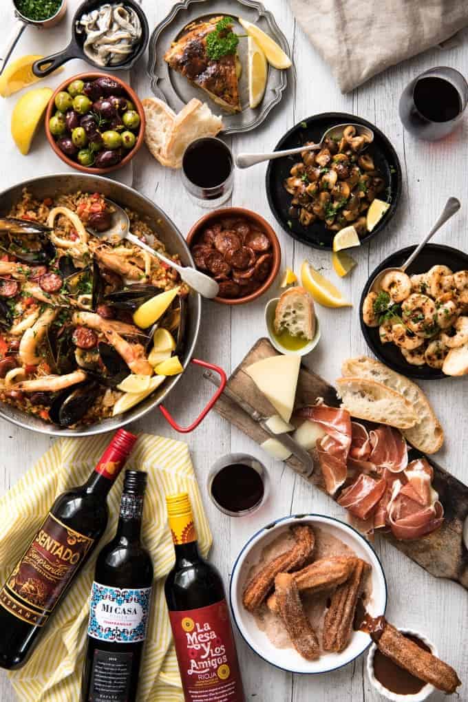 Spanish Feast - A multi course feast, easy Spanish dinner menu to make in your own home! recipetineats.com